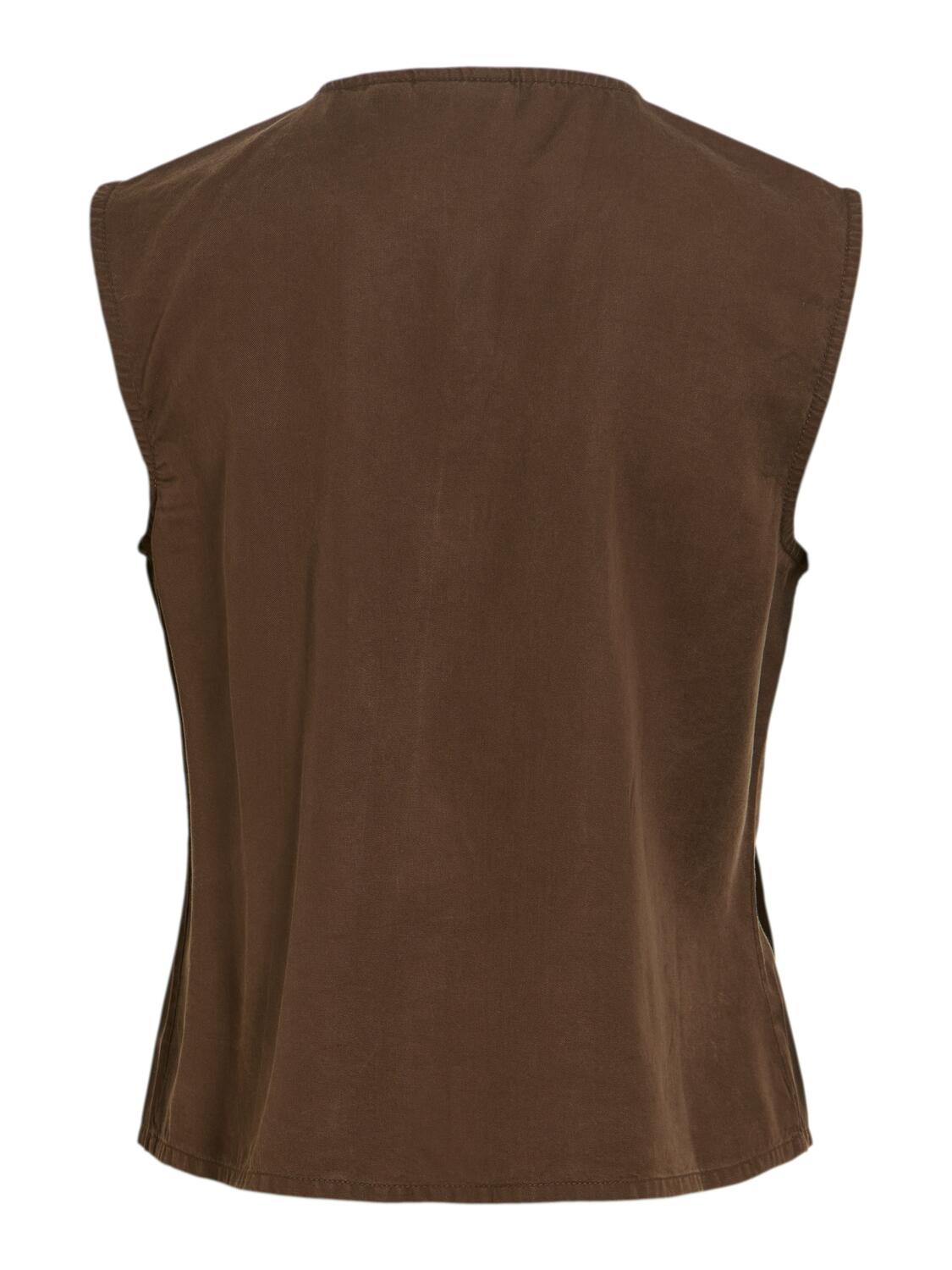 Vitevira Tiestring top - Slate Black
